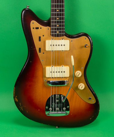 1959 Fender Jazzmaster Sunburst, Gold Metal Pickguard