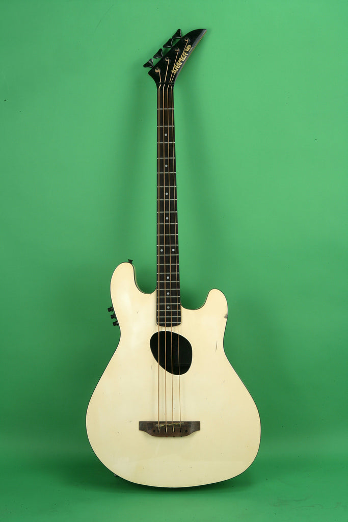 1985 Kramer Ferrington Acoustic Electric Bass White